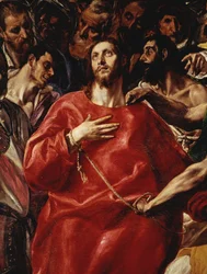 The Spoliation of Christ Detail Painting av Domenikos Theotokopoulos, kjent som The Greco