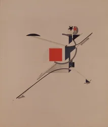 Den nye. Figur for operaen Victory over the sun av A. Kruchenykh, 1920-1921