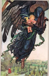 Til jomfruene for å gjøre mye ut av tiden, illustrasjon fra 'The Book of Old English Songs and Ballads, utgitt av Hodder og Stoughton, ca. 1910 (farge litho)