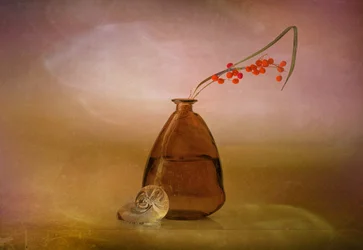 Vase med høstbær