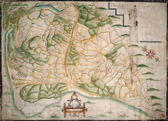 Diagram over Romney Marsh