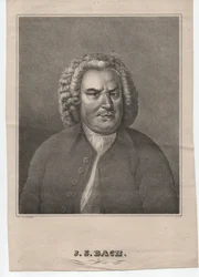 Johann Sebastian Bach (1685–1750) (ca. 1850, gravering)