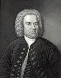 Portrett av Johann Sebastian Bach, tysk komponist
