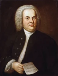 Portrett av Johann Sebastian Bach, av Haussmann, Elias Gottlob (1695-1774) (olje på lerret)