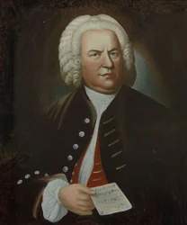 Portrett av Johann Sebastian Bach, midten av 1700-tallet..