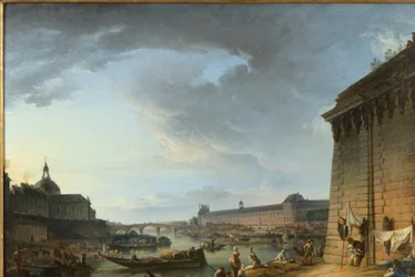 Utsikt over Paris fra kaien nedenfor Pont Neuf
