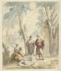 Abraham tar imot de tre englene
