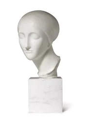 Tidlig ideelt hode (La Mysterieuse), ca. 1916-17 (marmor)