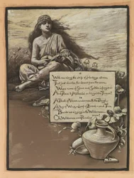 (Illustrasjon til Rubáiyát av Omar Khayyám) Sangen i villmarken