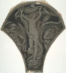 Tegneserie for Luna, fra de seksti studiene for Huntington-taket (1926.80)