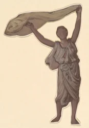 Studie for greske jenter som bader, ca. 1872.