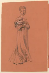 Studie for "Bryllupsprosesjon"
