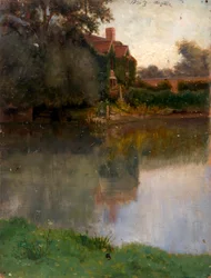 Edge of a Stream, slutten av 1800-begynnelsen av 1900-tallet.