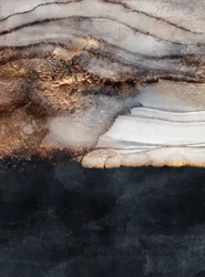 «Golden Fluid» – abstrakt