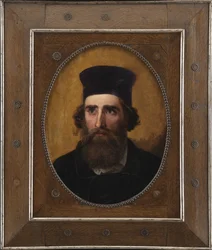 Portrett av den danske maleren Thorald Læssøe (1816-1878)