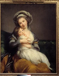 Madame Vigée-Le Brun og hennes datter Jeanne Marie-Louise (1780-1819), 1789, 1.05 x 0.84, Musée du Louvre, Paris