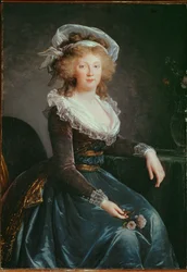 Maria Theresa av Bourbon, kone til Ludvig av Frankrike, ikke-regjerende sønn av Ludvig XV …