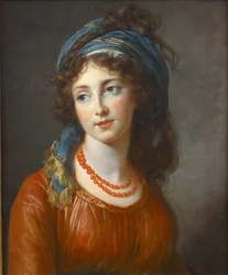 Portrett av Aglaé de Gramont, née de Polignac 1768-1812, 1794