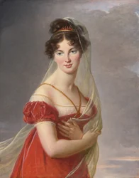 Portrett av Aglae Angelique Gabrielle de Gramont 1787-1842, kone til general Alexander Lvovich Davy