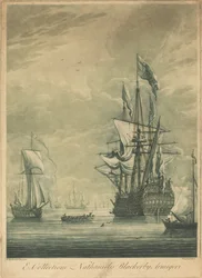 Fraktscene fra samlingen til Nathaniel Blackerby, 1720-tallet.