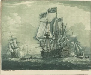 Fraktscene med Man-of-War