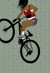 Biker jente