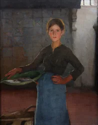 En Zandvoort Fishergirl, 1884