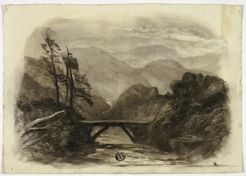 Fjellbekk med liten bro II