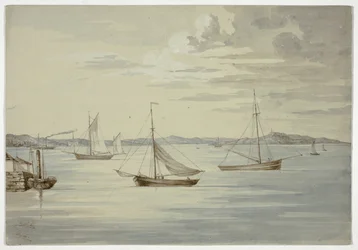 Se Inchkeith og Firth of Forth-øyene fra Granton