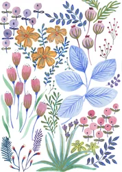 Vårblomstring, 2017 (akvarell)