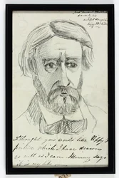 Sir St Vincent Keene Hawkins-Whitshed Bart (blyant på papir)
