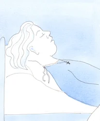 En trofast, ydmyk person som har forsøkt å behage sin Frelser, kan dø i fred og si til seg selv: «Jeg har forsøkt å leve som en god venn av Kristus», 2005 (akvarell på papir)