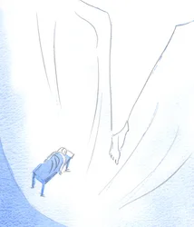 Ved tålmodig utholdenhet - av kjærlighet til Kristus - kan vi ligne ham, og også bli løftet opp og herliggjort, 2002 (w/c på papir)