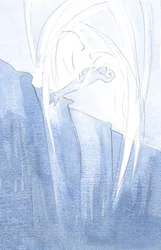 Kristus sender sine engler for å redde sjeler fra mørket og for å bringe dem nærmere Hans lys., 2001 (w/c på papir)