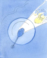 Kristne har et klart syn på livets hensikt, og livets vei, og livets mål, 2004 (w/c på papir)
