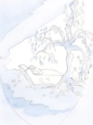 Kristi nærvær i sjelen er som en blomstrende gren av frisk blomst, 2000 (w/c på papir)
