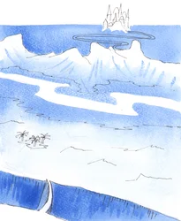 Enhver Kristi venn må foreta en reise før han kan nå himmelen, 2005 (akvarell på papir)