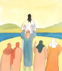 Hver prest burde være «en annen Kristus» for oss; men vi burde ikke bli overrasket om vi blir behandlet urettferdig av en prest, 2005 (akvarell på papir)
