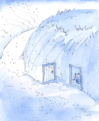 Selv i de kaldeste, dystreste omgivelsene har ingen på jorden, ikke engang den fattigste bonden i den mest skitne hytta (forklarte Kristus), rett til å avslutte sitt eget liv eller be noen om å gjøre det for ham, 2005 (akvarell på papir)