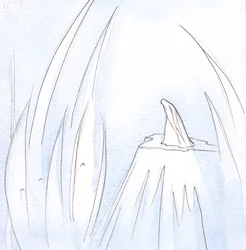 Vår velsignede frue gir all ære og tilbedelse til Gud, som enhver skapning burde., 2001 (w/c på papir)