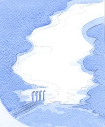 Den Hellige Ånd trekker noen ganger sine gaver tilbake og gir dem til andre hvis vi avviser dem, 2001 (w/c på papir)