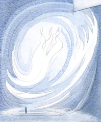 Lovsangen som tilbys til Faderen gjennom Kristus, i den hellige messe, er like strålende som lovsangen som tilbys evig i himmelen, 2001 (w/c på papir)