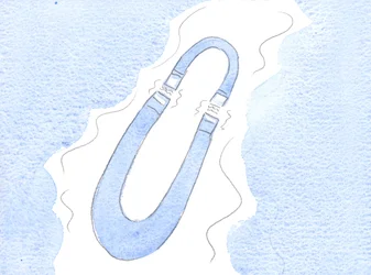 Sannheten tiltrekkes av sannheten som en magnet, 2002 (w/c på papir)