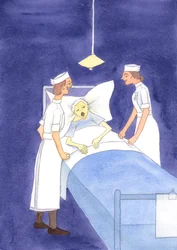 Unike individer, uansett hvor svake de er, må aldri bli behandlet som en plage, eller bare medlidende, 2004 (w/c på papir)