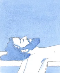 Vi kan ikke gjøre bedre enn å etterligne Kristus, når vi er forvirret av vår egen oppførsel eller av andre menneskers tåpelige eller onde oppførsel, 2005 (akvarell på papir)