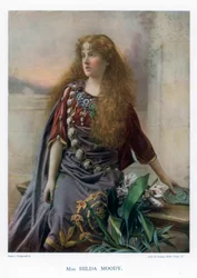 Hilda Moody , britisk skuespillerinne, 1901.