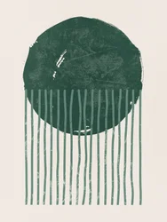 Mørkegrønne minimalistiske former