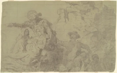 Studie for "Westward the Course of Empire Takes Its Way"