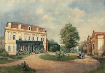 Emanuel Stöckler Landsted tilhørende Albert Hardt-familien i Hadersdorf nær Wien 1854
