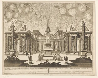 Vuurwerk in Moskou bij de viering van het einde van de Russisch-Turkse Oorlog, 1775 (Act III) Representasjon av fyrverkeri, avfyrt i nærvær av Hans keiserlige Majestet i anledning feiringen av freden som ble avsluttet mellom Russland og den osmanske porten